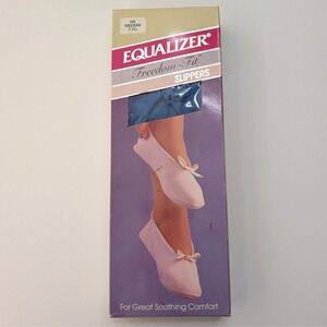 Vintage 1990 Equalizer Freedom-Fit Blue Slippers Womens M 7-7.5 Suede Sole